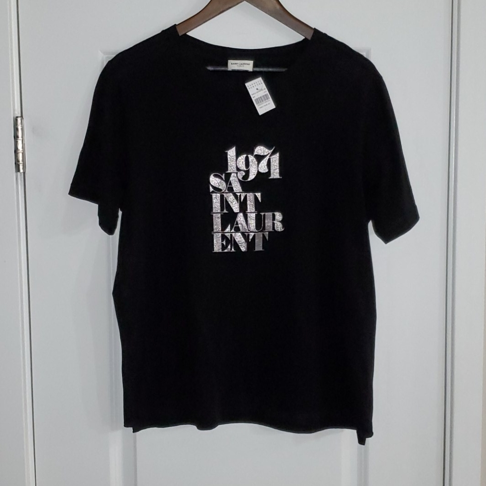 Saint Laurent Paris 1974 Mettalic Tee